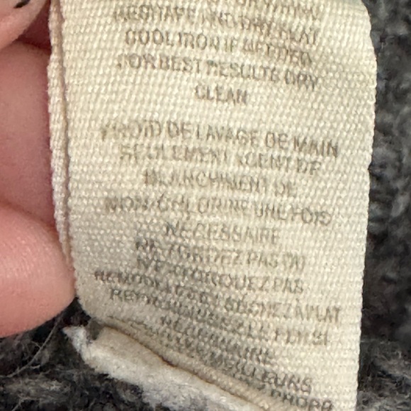 Free People Women's Wool Laines Boho Hippie Short Pea Coat Classic Beige Size S - Picture 12 of 13